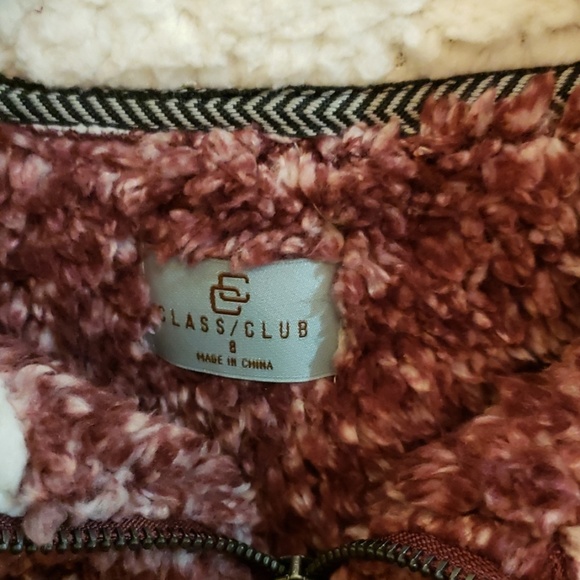 Class/Club burgundy quarter zip pullover - Picture 3 of 6